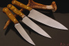 Кухонные ножи Набор кухонных ножей серии "Classic" Bohler N 690, рукоять карельская береза. 
