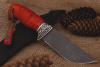 Нож "Сайга 2" Bohler K 100, рукоять красная карельская береза. 
